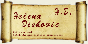 Helena Dišković vizit kartica